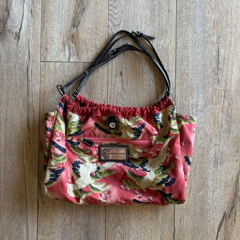 Jean Pierre Klifa X anteprima-nueve Crinkle Fabric Double Strap Shoulder Hobo